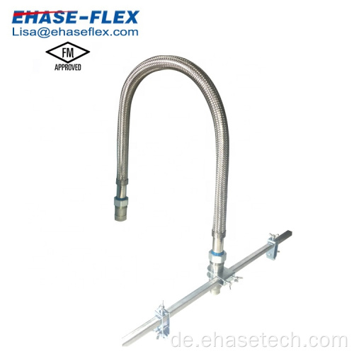 Edelstahl Metallic Fire Flexible Sprinklerschlauchleitung